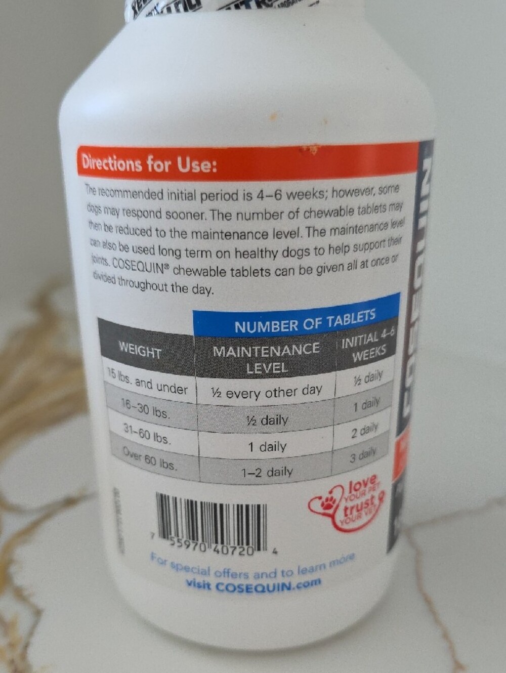 Cosequin - Maximum Strength Joint Supplement for Dogs - Picture 2 of 5